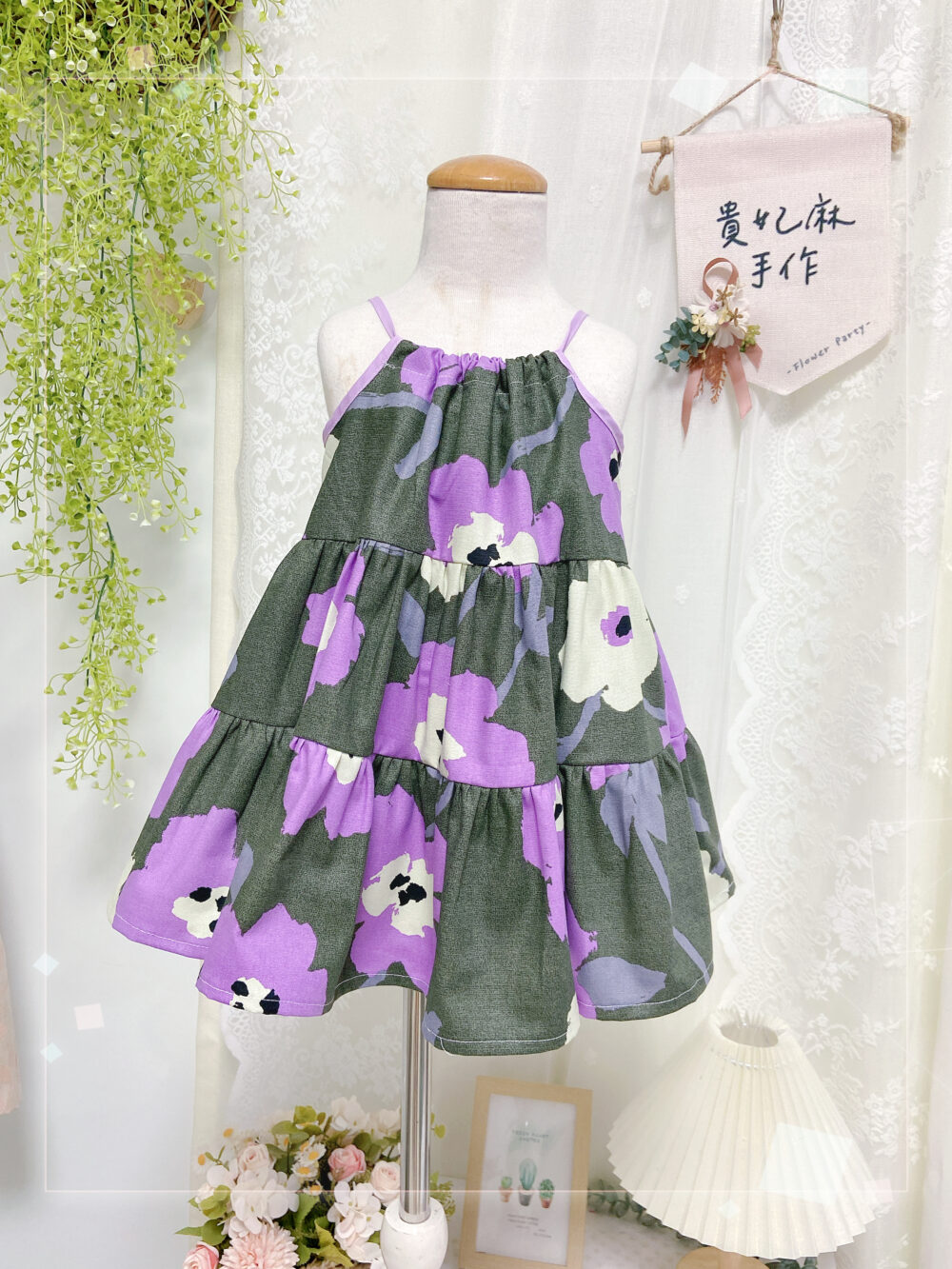 後綁帶細帶洋裝